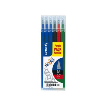 Refill Pilot Frixion Ball Family Pack assortiti 0,7 mm Conf. 6 pezzi - 006649