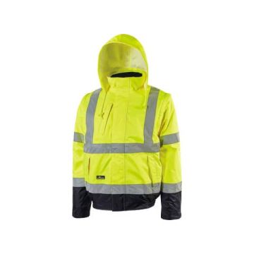Giubbotto bomber alta visibilità Crafty Yellow Fluo U-Power taglia XL HL158YF-XL