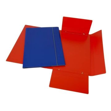 Cartella a tre lembi in presspan Cartotecnica del Garda 35x50 cm colore blu - CG0080PDXXXAN01