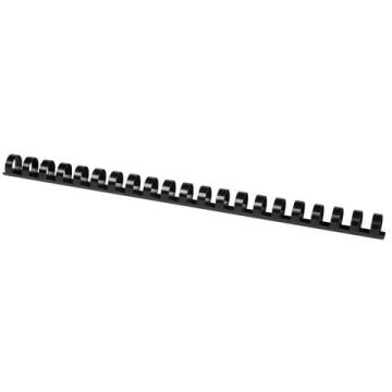 Spirali in PVC per rilegatura Q-Connect 16 mm - colore nero - conf. 50 pezzi - KF24024