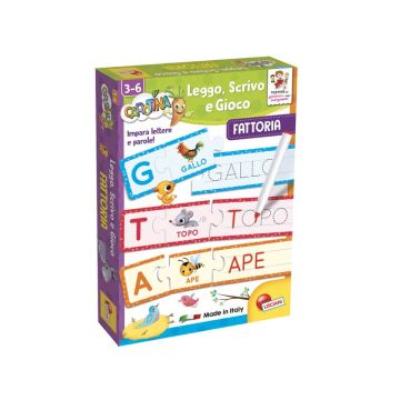 Gioco in scatola Lisciani Carotina Impara lettere e parole Fattoria - 79940