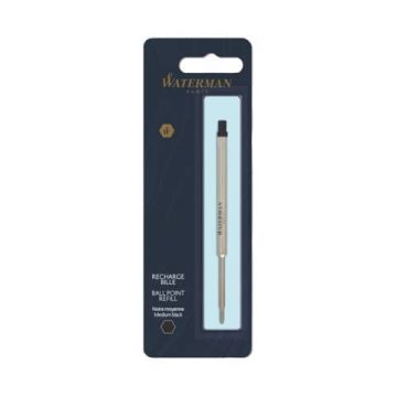 Refill penna a sfera Waterman in blister Waterman punta media - nero S0944480