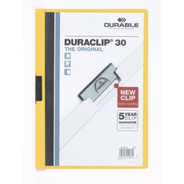 Cartellina Duraclip Durable 3mm Capacita' 30 fogli giallo 2200-04