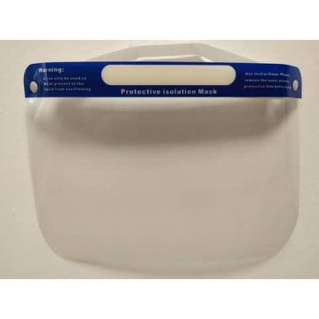 Visiera di protezione individuale in PET trasparente - lavabile e riutilizzabile - 32x22 cm - 470404
