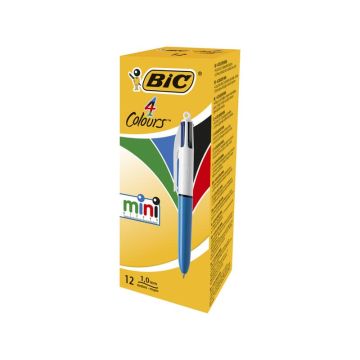 Penna a sfera a scatto BIC 4 Colours Mini M 1 mm assortiti 895958