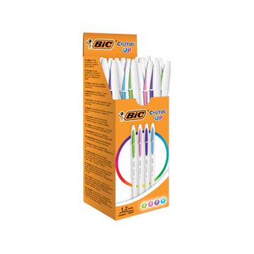 Penne a sfera BIC Cristal UP M 1,2 mm assortiti scatola da 20 - 950446