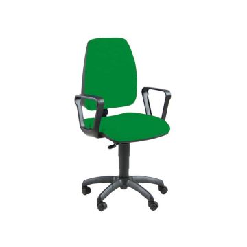 Sedia operativa girevole Unisit Jupiter JUBR Eco smart - rivestimento Eco verde - con braccioli - JUBR/EV