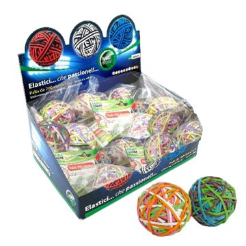 LEBEZ DISPLAY RUBBERBALL DA 15 GOMITOLI DI ELASTICI