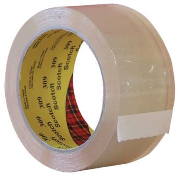 Nastro da imballo Scotch 309 in acrilico a rumorosità ridotta 50 mm x 66 m trasparente conf. da 6 pezzi - 309