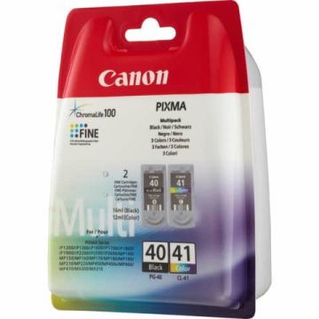 serbatoi inchiostro blister PG-40 + CL-41 Canon nero +colore Conf. 2 - 0615B043