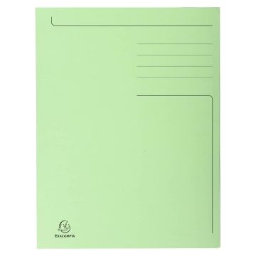 Cartelline a 3 lembi Forever 24,5x35 cm verde conf. 50 pezzi - 449013E