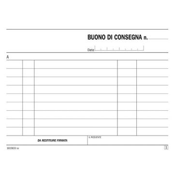 Blocco buoni di consegna flex 11,5x16,5 cm - 33x3 copie autoricalcanti 161583300