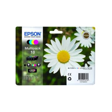 cartucce inkjet Margherite 18 Epson n+c+m+g Conf. 4 - C13T18064012