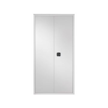 Armadio multiuso a porte battenti Tecnical 2 BA-90-PIANI - 4 ripiani 90x41x181,5 cm grigio
