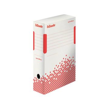 Scatola archivio Esselte SPEEDBOX dorso 10 cm bianco/rosso 10x25x35 cm 623908