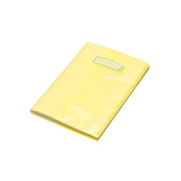 Copriquaderno con etichetta - coprimaxi A4 in Eco-Polietilene - 140 m CoLibrì giallo - CM090TY