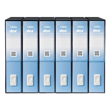 Registratore a leva DOX2 Protocollo S. Francisco 28,5x35 cm - dorso 8 cm azzurro - D15216