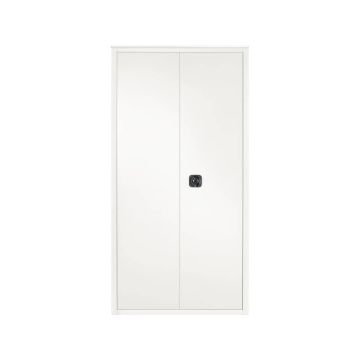 Armadio multiuso a porte battenti Tecnical 2 BA-90-PIANI - 4 ripiani 90x41x181,5 cm bianco