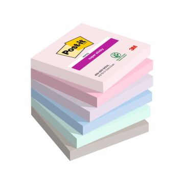 Foglietti Post-it® Super Sticky Soulful conf. 6 blocchetti da 90 ff - 76x76 mm - 654-6SS-SOUL