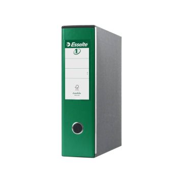 Registratori con custodia Esselte G53 EUROFILE commerciale D8 cartone rivestito in PP verde - 390753180