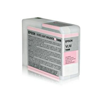 Cartuccia inkjet ink pigmentato T580B Epson magenta chiaro vivido C13T580B00