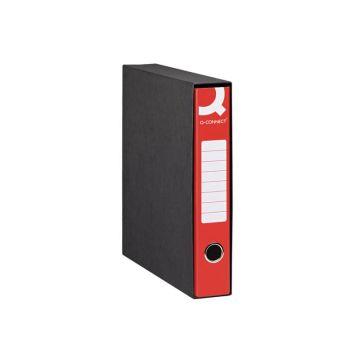 Registratore protocollo con custodia Q-Connect dorso 5 cm - 23x33 cm - rosso Q/PROT5RO