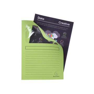 Cartelline con finestra Exacompta Forever A4 cartoncino 120 g/m² verde chiaro conf. da 100 - 50107E