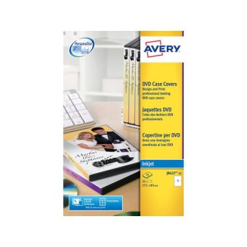 Copertine scrivibili per DVD AVERY 273x183mm 25 fogli - J8437-25