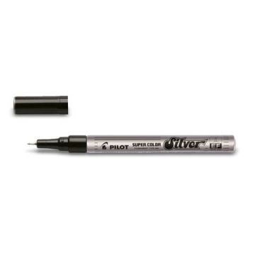 Marcatore Pilot Super Color - punta extra fine 1,0mm - argento - Pilot