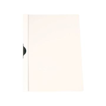 Cartellina con clip Q-Connect PVC 22x30,7 cm bianco KF00460
