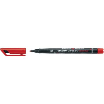 Penna Stabilo OHPen universal Medio (M) 1 mm rosso 843/40