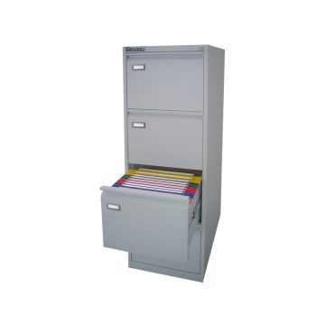 Classificatore per cartelle sospese KUBO 4 cassetti 46x62x132 cm grigio 4004