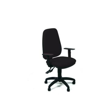 Sedia operativa girevole Unisit Teti TETE Eco Smart - rivestimento ignifugo nero - con braccioli - TETE/IN