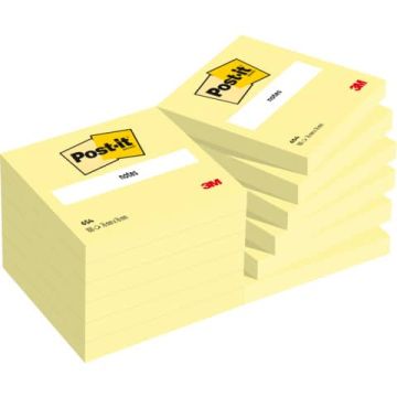 Foglietti riposizionabili classici Post-it Notes Giallo Canary™ (cfz 12 blocchetti da 100 ff) - 654