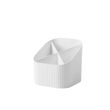 Portapenne HAN Re-X-LOOP in PPL 4 scomparti 111x111x105 mm bianco 17238-912
