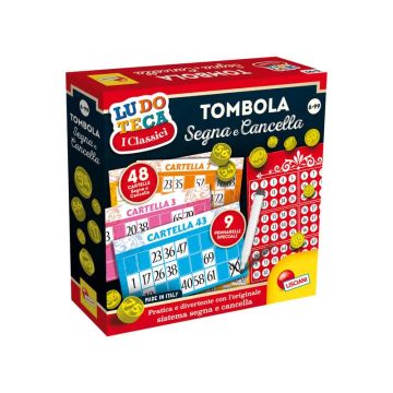 Gioco in scatola Lisciani Ludoteca Tombola Segna e Cancella 48 cartelle - 56996