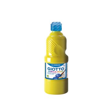 Tempera a base acrilica GIOTTO Acrylic Paint flacone 500 ml giallo 53370200