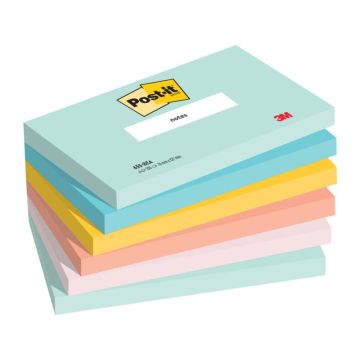 Foglietti riposizionabili Post-it® Beachside - conf. 6 blocchetti da 100 ff Post-it® 76x127 mm - 655-6-BEA