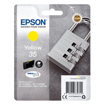 EPSON CARTUCCIA INCHIOSTRO GIALLO SERIE 35 LUCCHETTO T3584