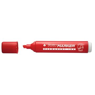 Marcatore permanente TRATTO Marker punta a scalpello 1-5 mm rosso 840102