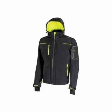 Giacca impermeabile in Softshell Space Black Carbon U-Power taglia XXL FU187BC-XXL
