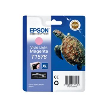 Cartuccia inkjet alta capacità ink pigmentato blister RS T1576 Epson magenta chiaro vivido - C13T15764010