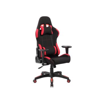 Poltrona gaming per adulti Serena Group Indianapolis L72 x P57,5 x H124-134 cm - rosso-nero - GA7001R