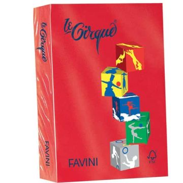 Carta colorata FAVINI LE CIRQUE per tutte le tecnologie di stampa 80 g/m² A4 scarlatto 209 500 fogli - A71C504
