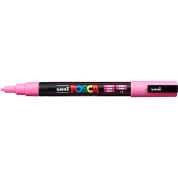 Marcatore a tempera POSCA Uni-Ball punta tonda 0,9-1,3 mm rosa M PC3M RA