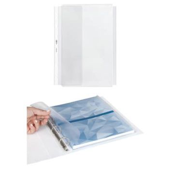 Buste con soffietto e patella laterale in PP Sei Rota Atla GS P altissima capacita' trasparente 10 pz. - 662516