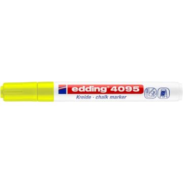 Marcatore a gesso liquido edding 4095 punta conica 2-3 mm giallo fluorescente 4-4095065