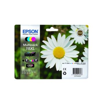 cartucce inkjet alta capacità Margherite 18XL Epson n+c+m+g Conf. 4 - C13T18164012