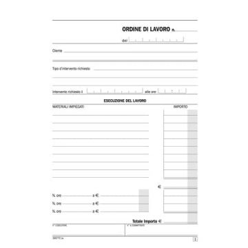 Blocco interventi a domicilio del cliente flex 21,5x14,8 - 50x2 copie autoricalcanti - 16577C000