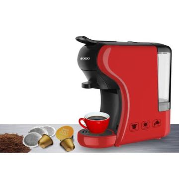 Macchina per caffè espresso multicapsula 3 in 1 Sogo rosso SS-5675-R